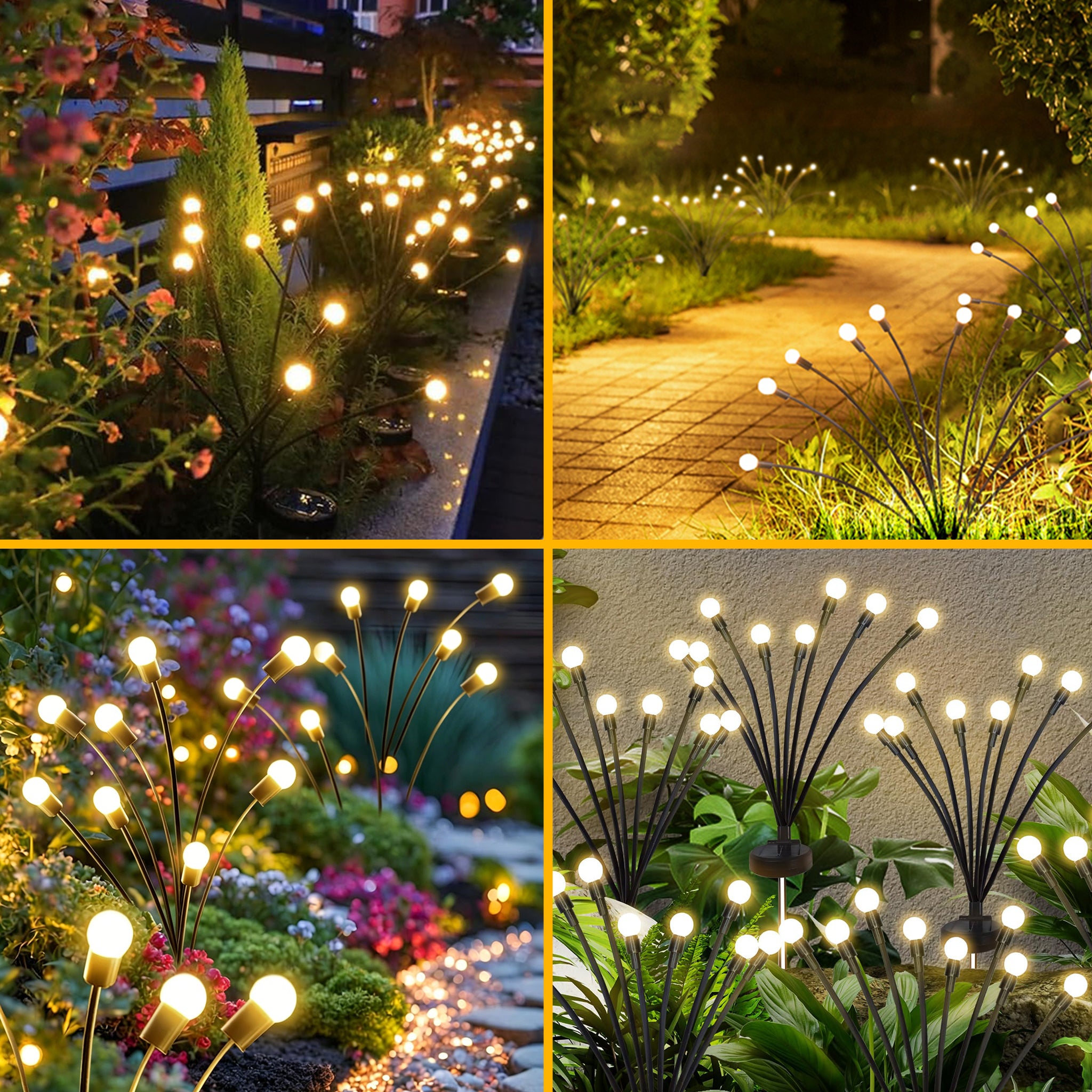 Swifttrip Luma Solar Garden Lights Outdoor(4 Pack, 40 LEDs)