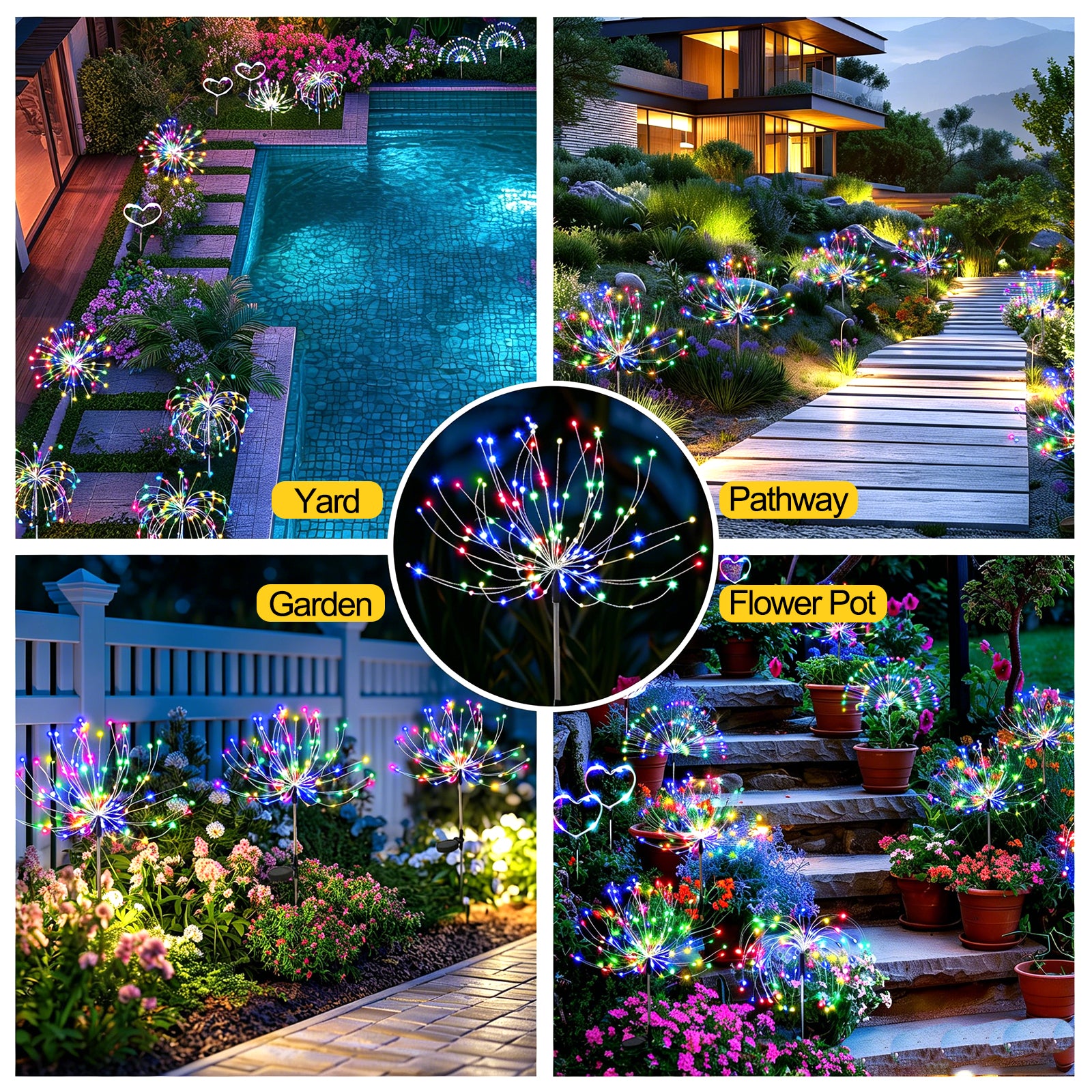 Swifttrip Luma Solar Firework Lamp(4 Pack)